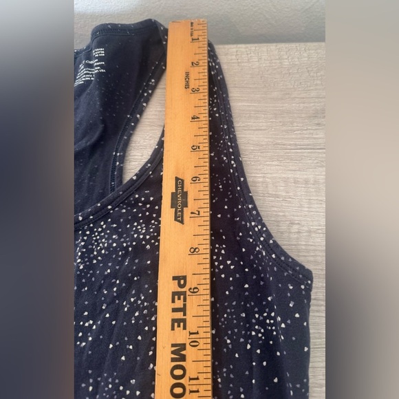 Pact Organic Cotton Racerback Tank Maxi Dress Blue Confetti Abstract Print Lrg - Picture 5 of 7